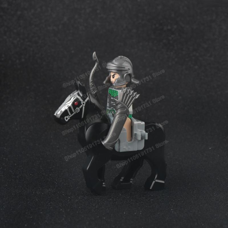 Medieval Knight Serie Figures Building Blocks Warrior Soldiers Guards Lion Heart Hospital Teutonic Knight Battle Pastor Kid Gift