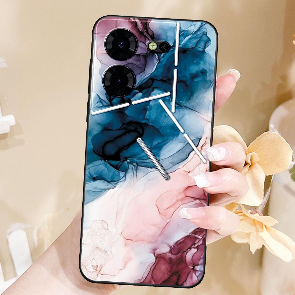 Case For Tecno Pova 5 Pro Coque TPU Soft Silicone Fashion Phone Funda For Tecno Pova 5 Cute Bumper Back Cover Cool Capa Marble