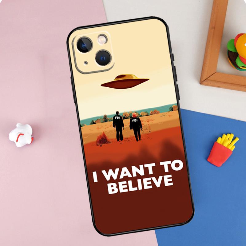 

I want to believe Phone Case For iPhone 16 Pro Max 11 12 13 14 15 Pro Max Mini XR 15 16 Plus 16e Cover Shell iPhone 16