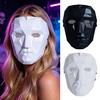 Durable Plastic Party Mask Halloween Geometric Mask, Polygonal Cool with Mesh Eyes, Three Dimensional Black White Cosplay for Masquerade, Costume