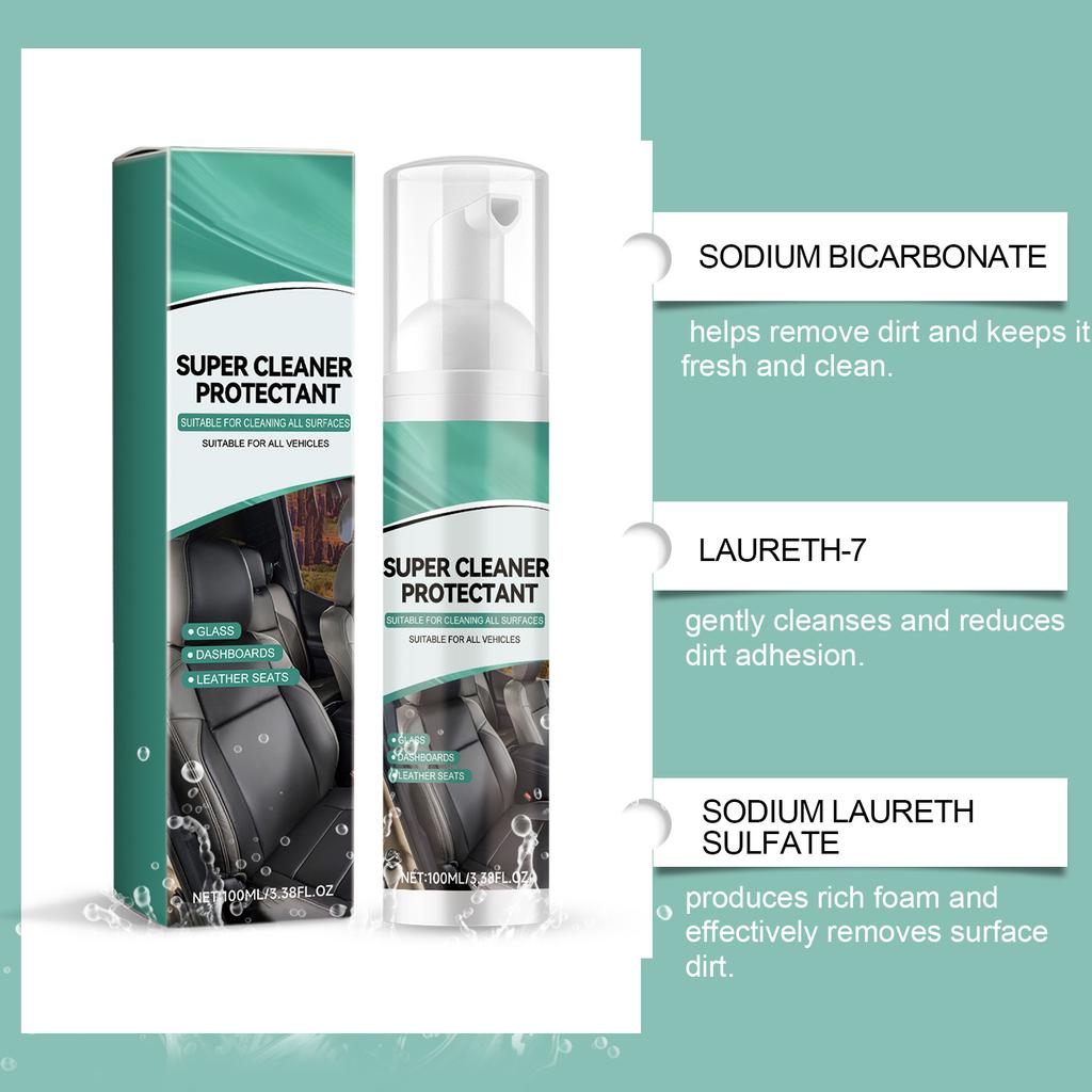 Multifunctional Car Seat Cleaner Car Seat Cleaning Stain Remover Maintenance Agent 100ml