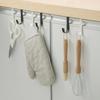 2-Pack No-Drill Adhesive Hooks for Kitchen & Bathroom Cabinets