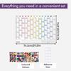 Yearly Wall Calendar Yearly Wall Planner With Adhesive Dots 74.2x52.5cm/29.21x20.67 Inch Paper Calendar Annual Wall Planner