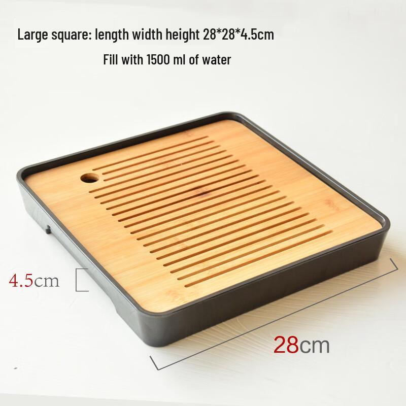 Japanese Style Melamine & Bamboo Gongfu Tea Tray