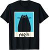 Meh Cat Shirt Meow Kitty Cat Lover Japanese Cat Kawaii Anime Gift Unisex T-Shirt