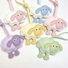 Cartoon Cute Pu Leather Trendy Sheep Backpack Pendant Keychain Couple Versatile Gift