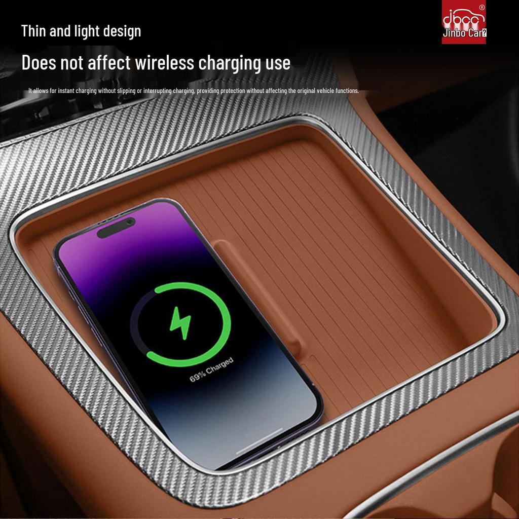 Shangjie H5 Silicone Wireless Charging Pad & Anti-slip Phone Mat for Car Interior Décor