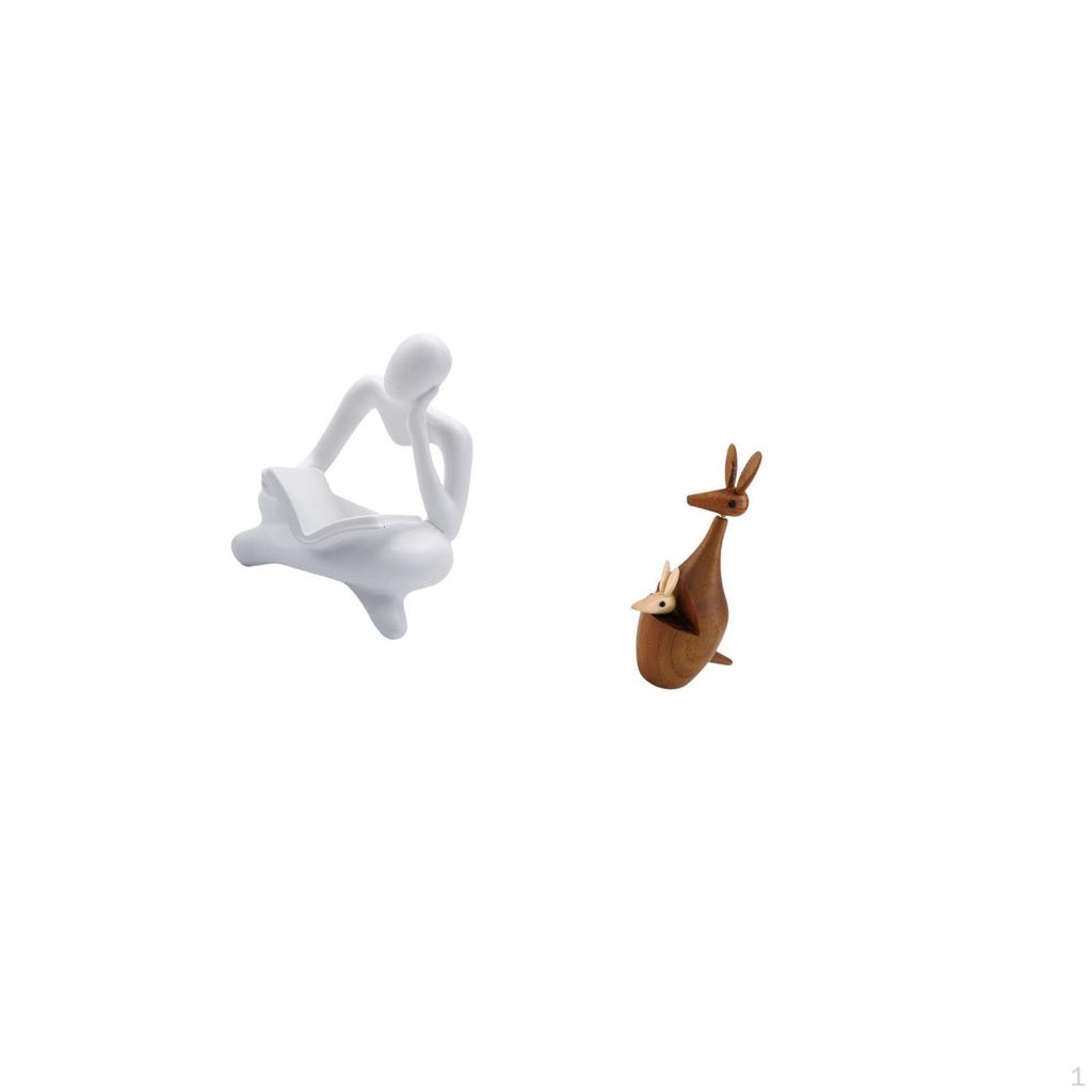 Abstract Animal Thinker Statue Decoration for Tabletop Living Room Shelf Office Bookshelf Party