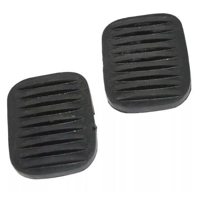 2 Black Clutch & Brake Pedal Rubber Pad Cover Sleeve For Willys Ford Jeeps