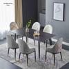 Modern Minimalist Italian Rock Slab Dining Table Set for Small Apartments