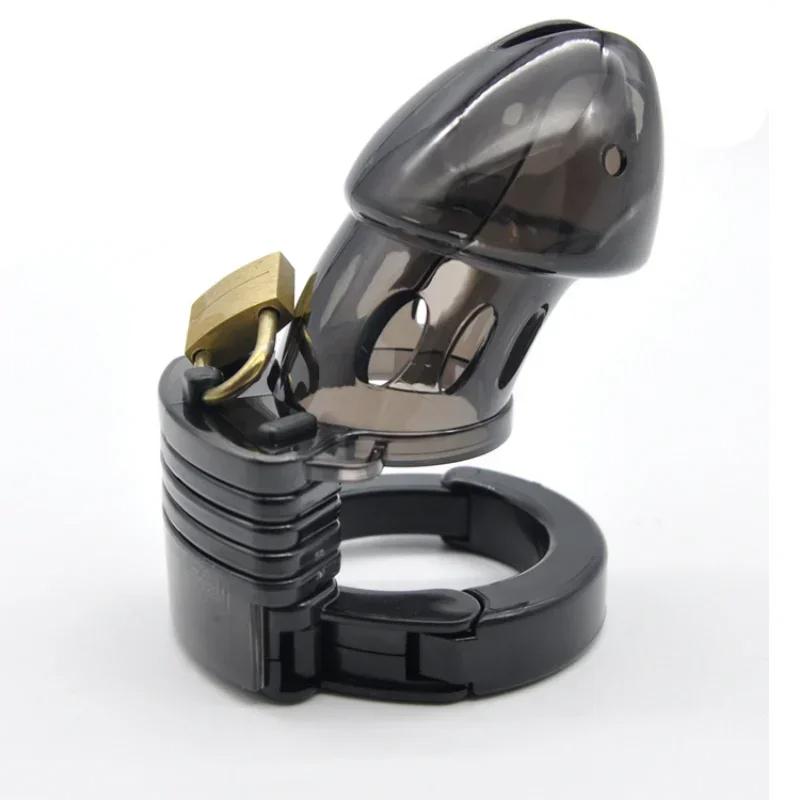 Chastity Cage Male Sex Toys Chastity Device Cock Cage with Adjustable Size Rings Brass Lock Fetish Erotic Urethral Products