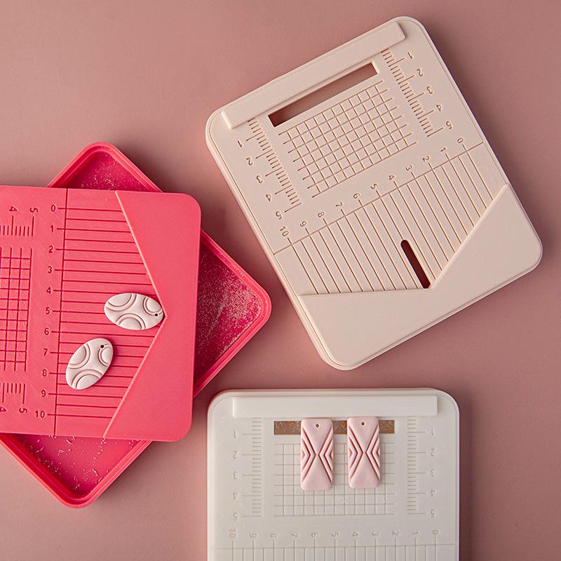 Stud Post Embedding Tool for Polymer Clay Earring Earring Drilling Dust Storage Box Polymer Clay Tools for Clay Jewelry
