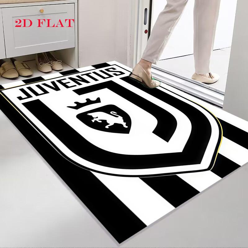 Tappeto Rug Juve per Soggiorno Camera da Letto Casa Decorazione Divano, Tappetino Antiscivolo per Giochi Bambini