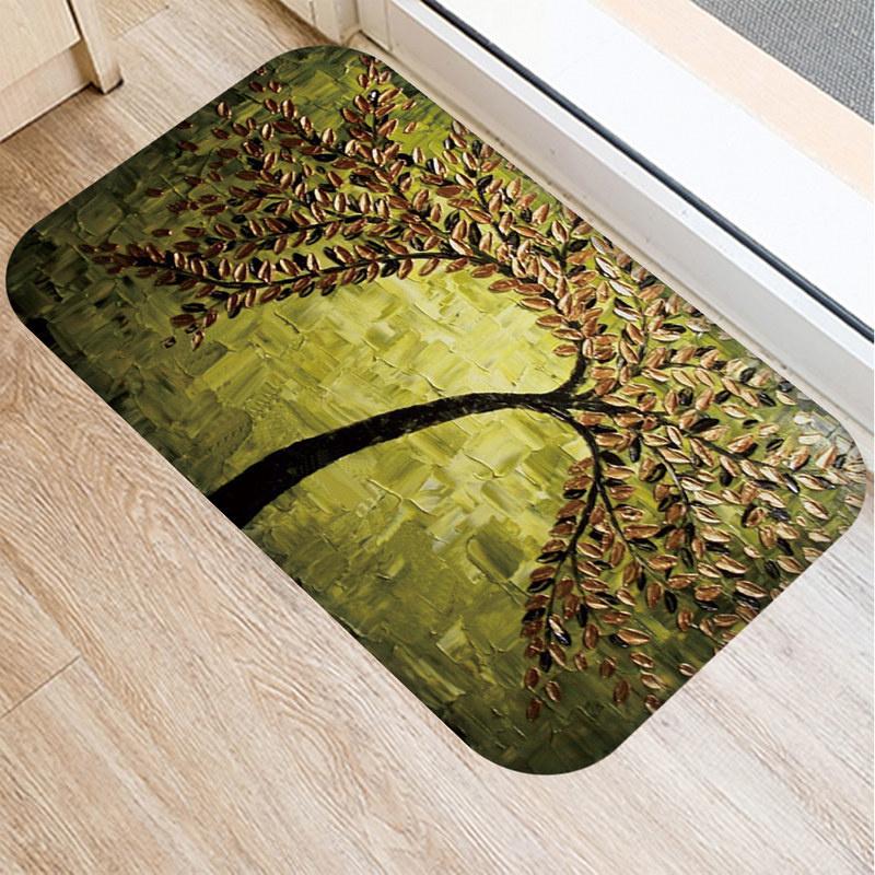 

Рисунок маслом на дереве, нескользящий ковер, коврики для двери, коврики для двери, коврики для кухни, ванной, гостиной, напольный коврик, домашний декор 48221 40*60