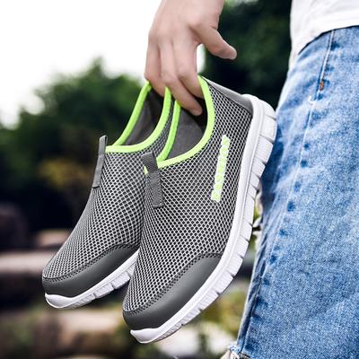 Moda Tênis Masculinos Sapatos de Malha Masculinos Verão Novos Sapatos Casuais Masculinos Confortáveis Respiráveis Mocassins Masculinos Flats Zapatillas Hombre