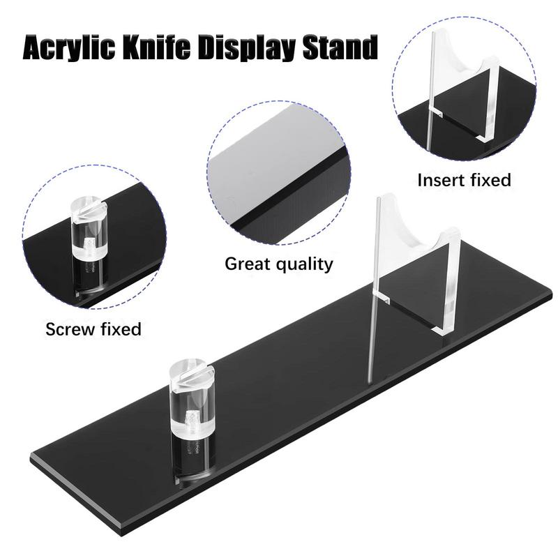 Knives Display Holder Clear Acrylic Knives Display Stand For Storage Nives Display Stand Rack Acrylic Knives Desk Display Stand