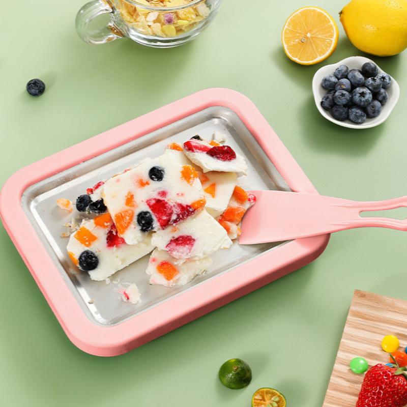 304 Stainless Steel Electric Ice Cream Maker Machine For Home Yogurt And Fried Ice Cream