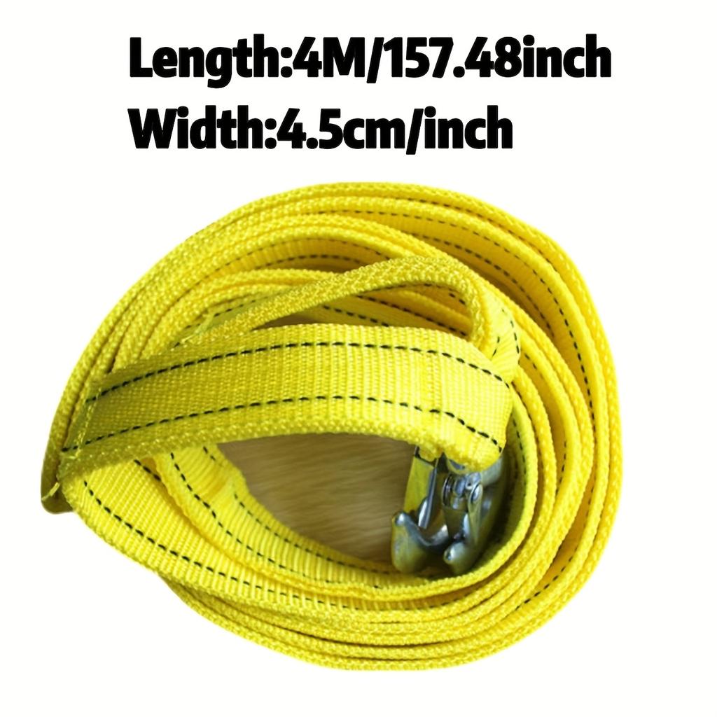 Vysoce odolné přívěsové lano Dvouvrstvý nylon se zesílenými oky a měkkými smyčkami Vhodné pro většinu vozidel, Ideální pro pomoc při nakládání