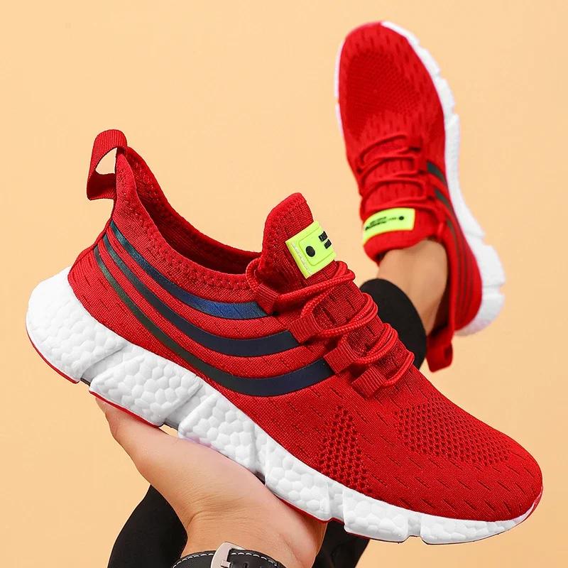Men'S Casual Running Shoes Breathable Lightweight Sneakers Outdoor Sports Walking Tenis Shoes Luxury Athletic Jogging Shoes