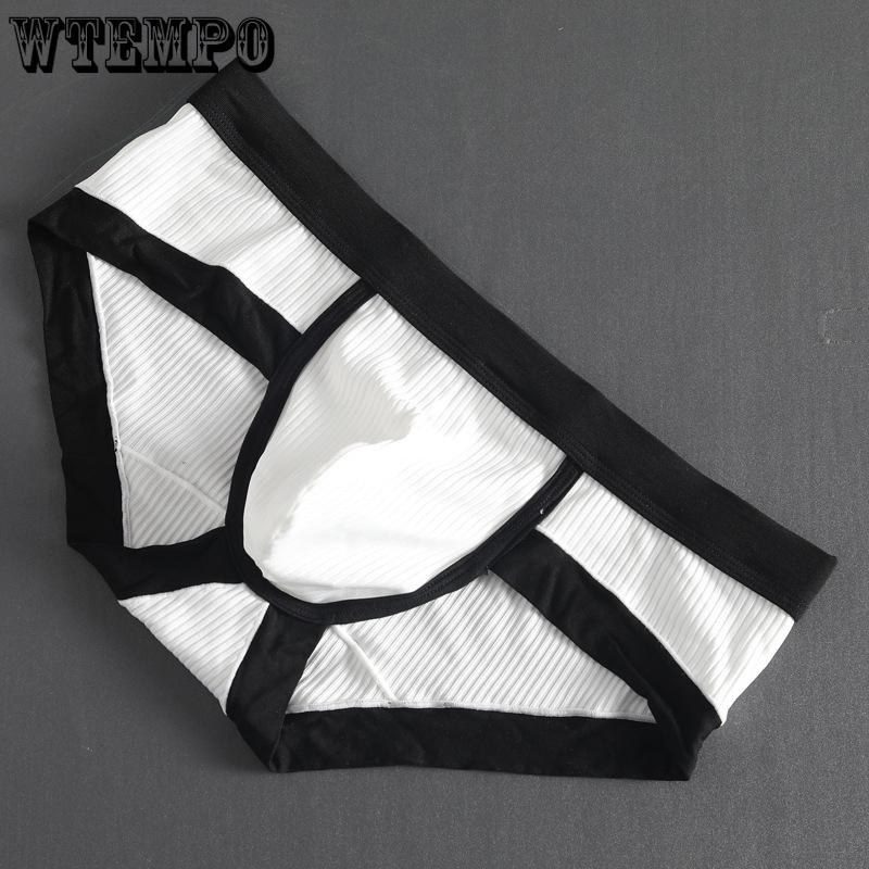 WTEMPO 1pc Men s Triangle Pants Sexy Low Waist Youth Shorts High Stretch Underwear M