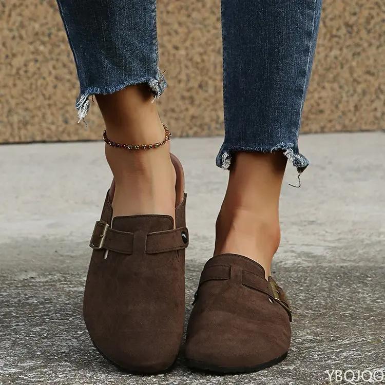 Fashion Classic Couple Slippers Woman Man Cork Birken Sandals Luxury Brand Design Buckle Strap Flat Footbed Loafer Mules