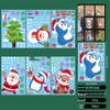 Cross-border Christmas Static Cling Window and Wall Stickers for Glass Doors and Shopping Malls