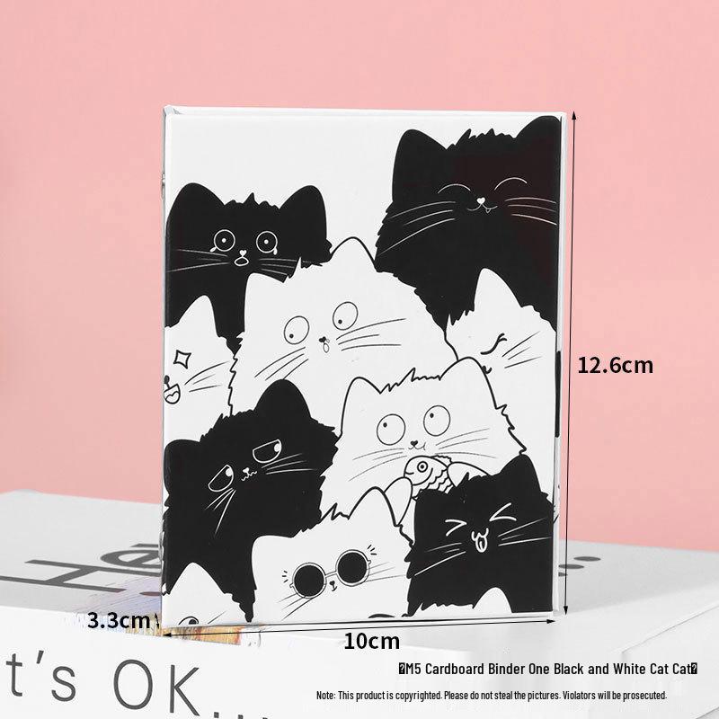 A8 Stargazing Cardboard Card Album: Five-Hole Loose-Leaf Notebook & Photocard Storage Cover.
