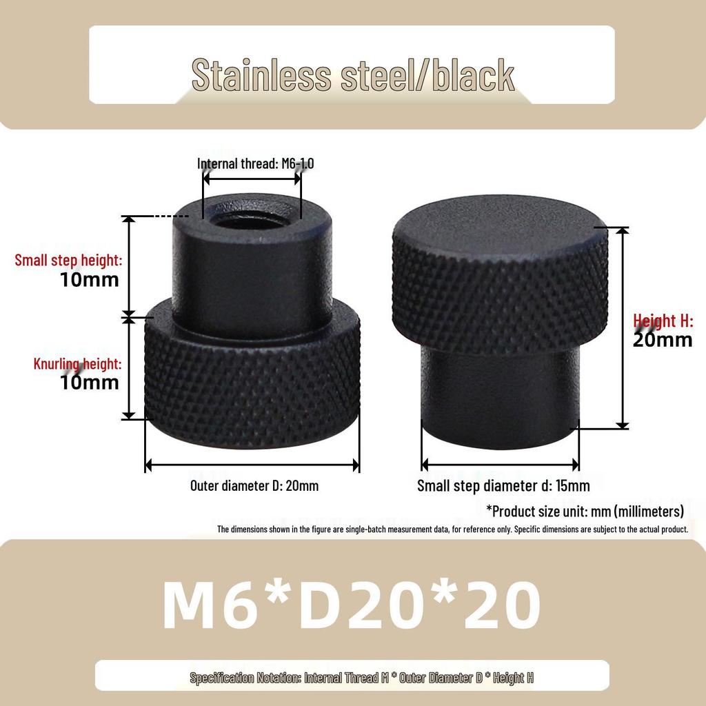 Hongkangming Stainless Steel Knurled Hand-Twist Nut for M3-M12.