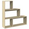 VidaXL Room Divider Shelf 3 Levels Sonoma Oak, Bookcase, Book Support, Display Shelf, Shelf At 857987