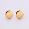 COLLECT SYNERGY c. engraved ball gold earrings