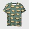 Harajuku New 3D Cute Animal Capybara Printing T Shirt Children Funny Streetwear Short Sleeves Fashion Y2k T-shirts Clothing Tops