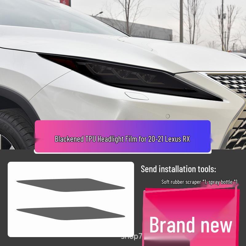 Transparent Smoked Protective Headlight Film for Lexus CT200, ES, RX, UX, IS, NX, LX