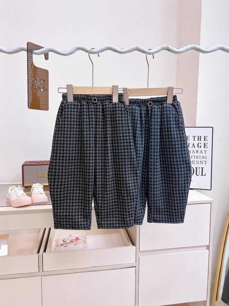 Autumn 2025 Kids' Plaid Pants - Stylish, Comfortable & Versatile