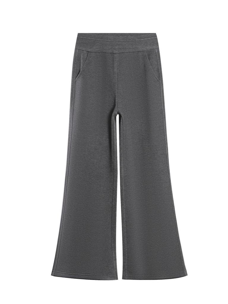 2026 Spring Women's High-Waisted Micro-Flare Modal Cotton Pants - Slimming, Versatile, and Casual Long Drape Fit