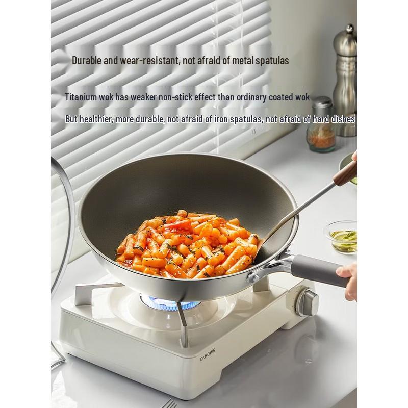COOKER KING 32cm Titanium Kang Non-Stick Induction Wok