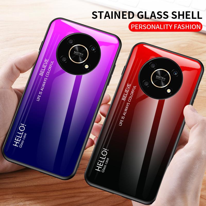 

Чехол для HonorX9, чехол из закаленного стекла с градиентом для Huawei Honor X9 X9a X8 X8a X7 X7a X6 X6s HonorX8 HonorX9a, чехлы для телефонов