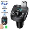Araba Şarj Cihazı FM Verici Bluetooth Ses Çift USB Araba MP3 Çalar Oto Radyo Eller Serbest Şarj Cihazı 3.1A Hızlı Şarj Cihazı Araba Aksesuarları