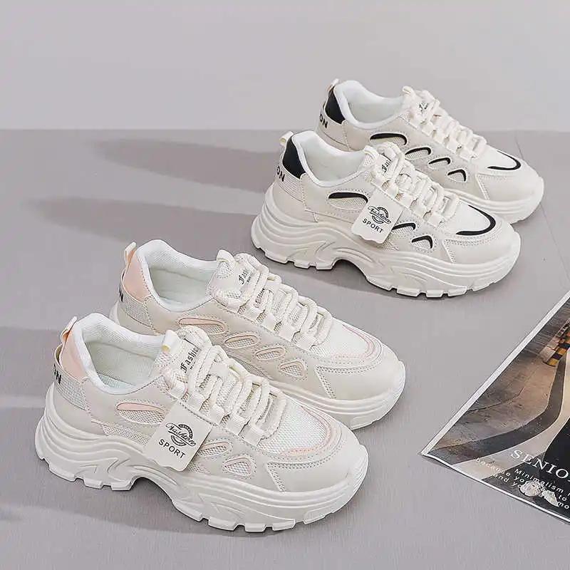 High Sole Increase Height Sneakers 39 Tennis Shoes Women Black Boot Women Sport Racing Health Athletic Second Hand Items