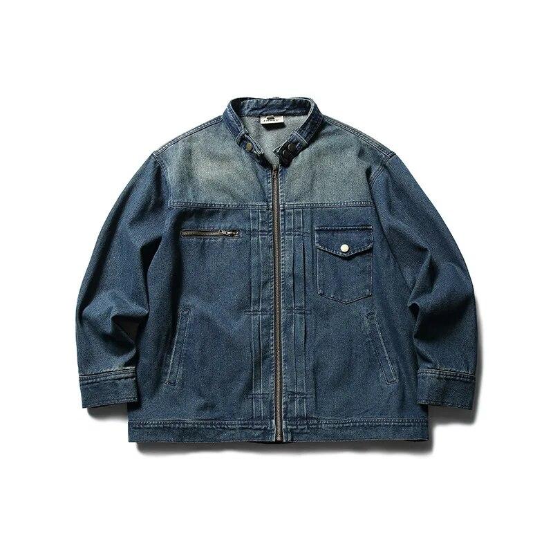 

Fashion Casual Jeans Jackets Mens Japanese Retro Motorcycle Couple Uniform Winter Outdoor Oversized Harajuku Hip Hop Street Coat