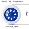 2Pcs Shopping Cart Wheels 5/6.5Inch Dia Suitcase Luggage Rubber Wheel Travelling Trolley Caster Replacement Parts Accessories
