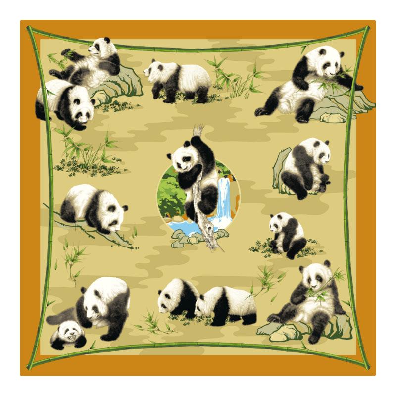 Low MOQ Custom Hand Rolled Twill Silk Scarf 100% Mulberry Silk Custom Digital Printed Women Bandana Headscarf Customizable