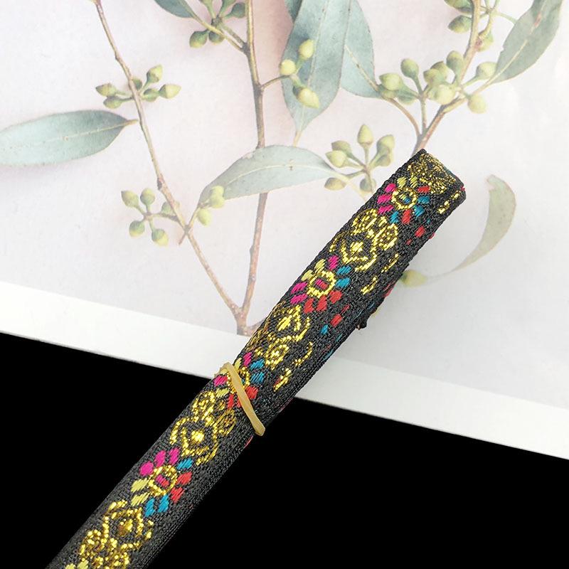 1cm Ethnic Embroidery Lace Trim for Dance Costume and Clothing Accessories