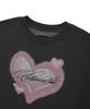 RETRIEVER CLUB Heart Crop Crewneck [Pigment Black]