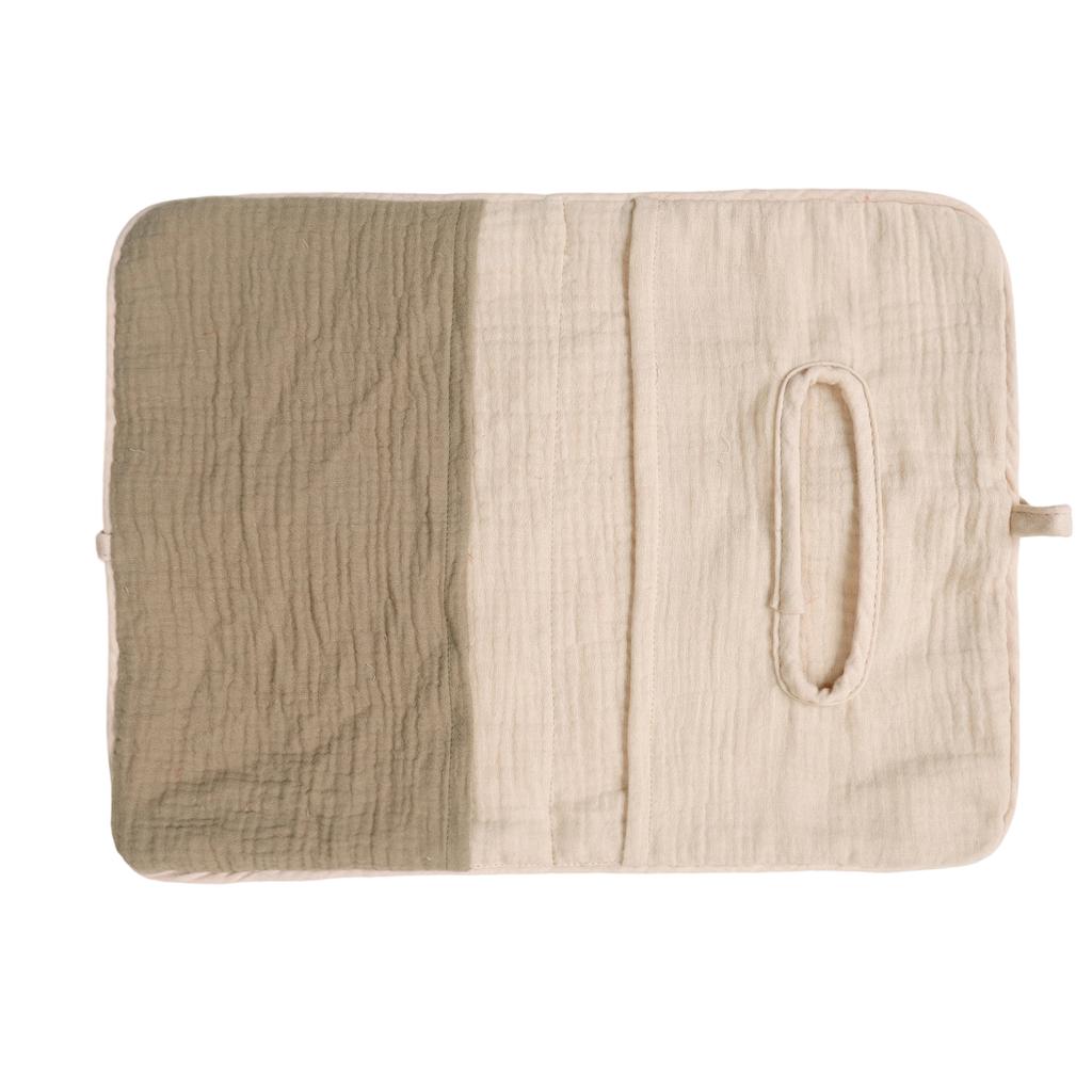 Storage Bag Soft Cotton Infant Bed Rail Storage Organizer Bag Providing Quick Access to Essentials During Nighttime Care