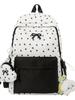 Schoolbag New Female Cute Schoolbag Versatile Small Fresh Star Bow Junior High School College Student Backpack Class Backpack