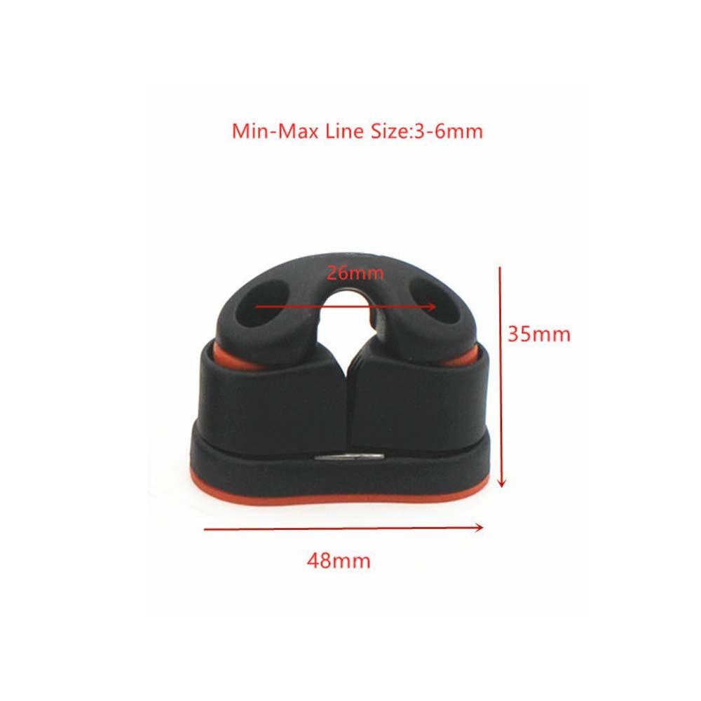 With Leading Rings Nylon Rope Clamp Kayak Boat Cleats Durable Fast Entry Cam Cleat