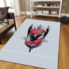 Al Ahly Sporting Club2 Flannel Pattern Square Carpet,Area Rug,Carpet Rug for Living Room Bedroom Sofa Playroom Decor,Non-slip Floor Mat