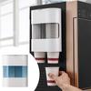 1 Stück ABS-Kunststoff Zieh-Typ Zwei-Röhren-Becherspender Wandmontiertes Gestell Becherbehälter Platzsparend Home Organizer Zubehör staubdicht