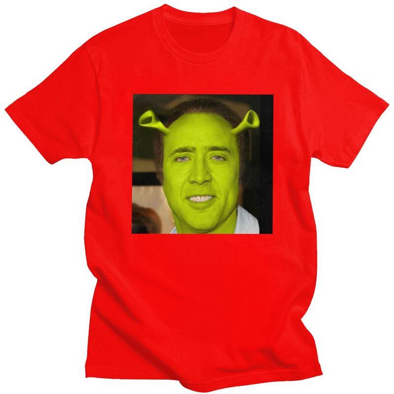 

Custom Nicolas Cage Meme T Shirt for Men Tshirt Fashion Tee Short Sleeves Tshirts Loose Fit Clothing Gift S