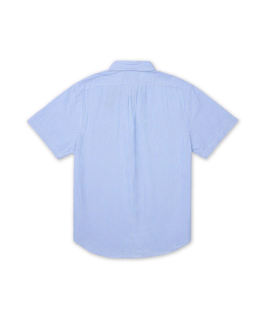 POLO RALPH LAUREN Custom Fit Seersucker Hemd - Blau
